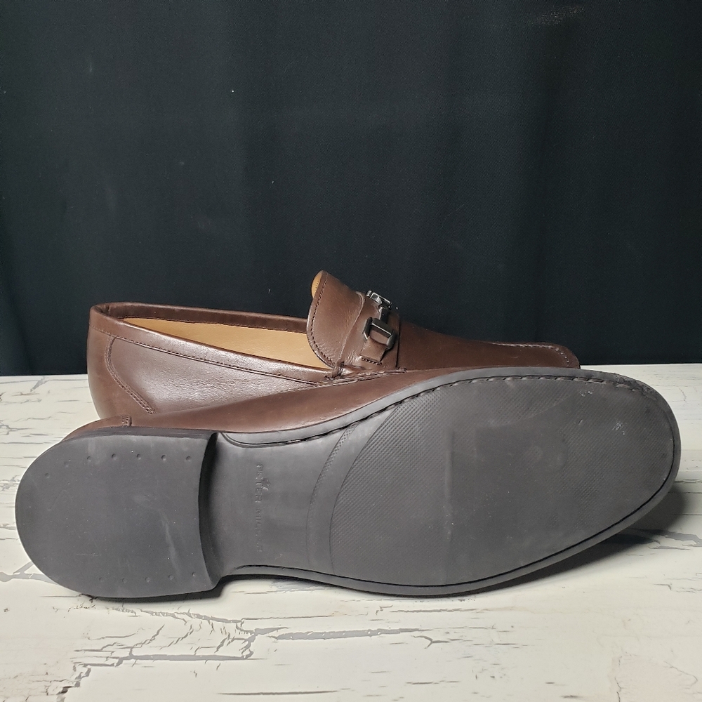 Peter Millar Crown Leather Horse-Bit Loafers (style ME0F51) - Men's size 10 M - Picture 12 of 13